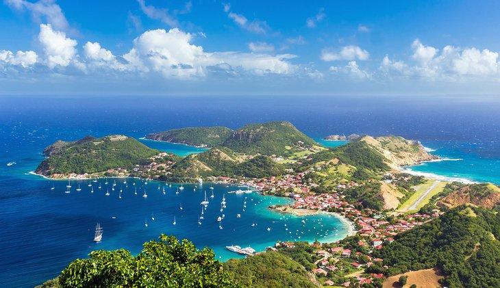 Luftaufnahme von Guadeloupe