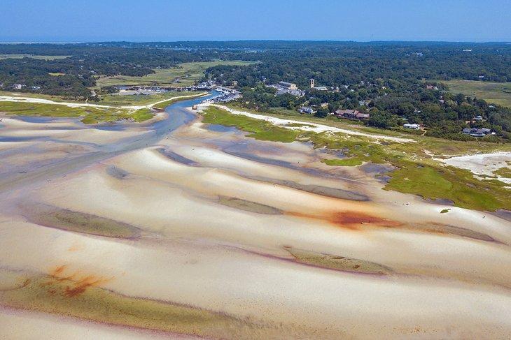 Vista aérea de Skaket Beach