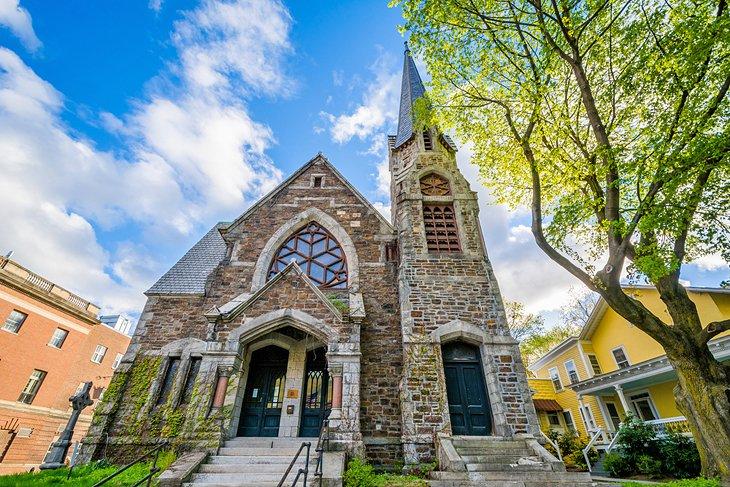 Una iglesia histórica en Brattleboro