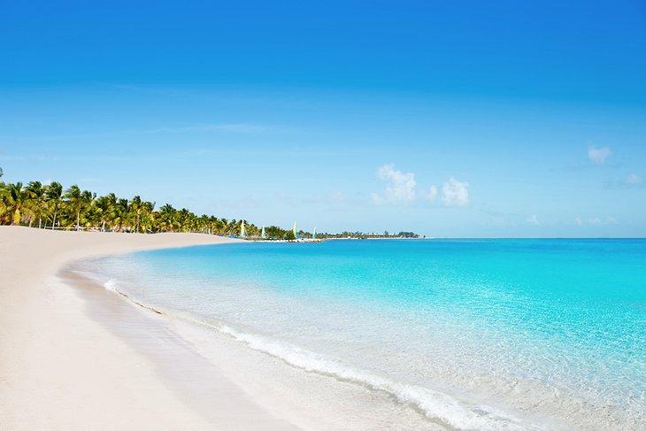 Agua cristalina en Smathers Beach