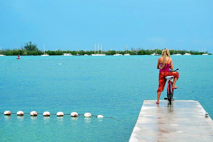Vista del océano desde Simonton Street Beach, Key West