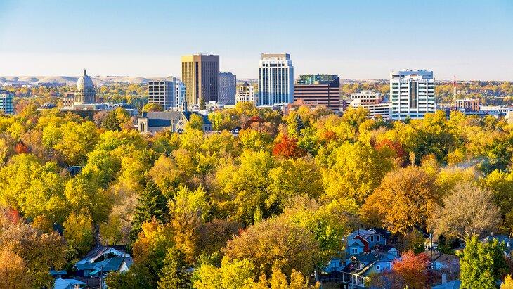 Centro de Boise en otoño