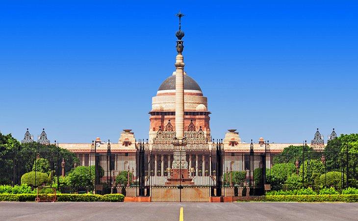 Rajpath und Rashtrapati Bhavan