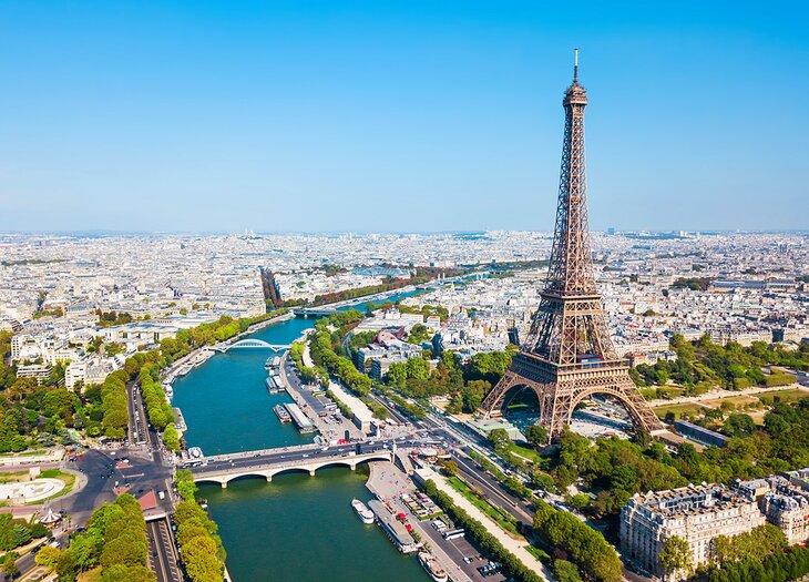 Vista de París con la Torre Eiffel