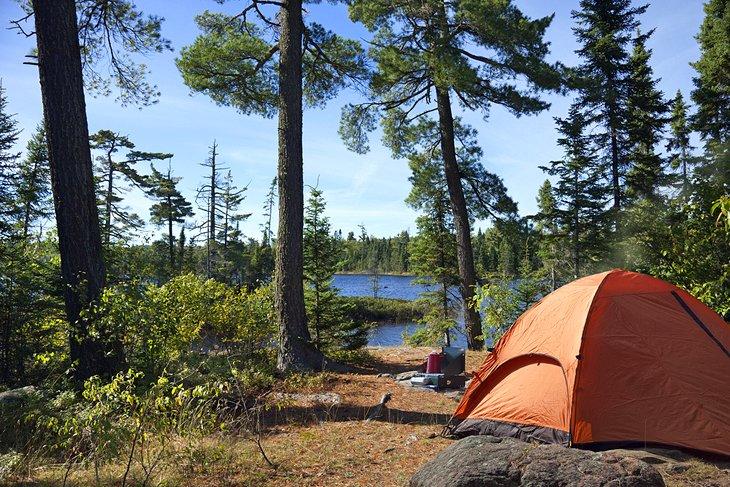 Campamento Fall Lake, Bosque Nacional Superior