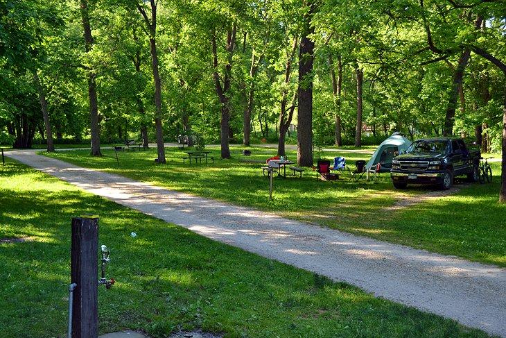 Campamento Cedar Hill, Parque Estatal Whitewater