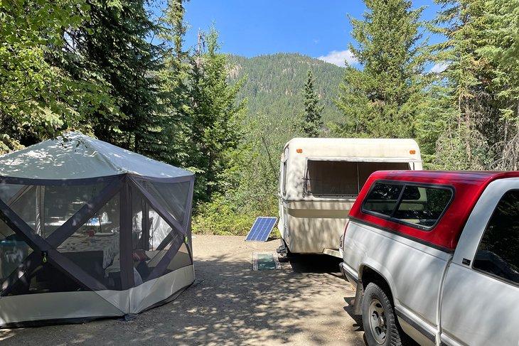 Sitio de camping en Paul Lake Park