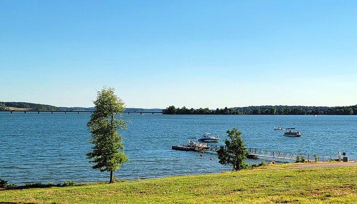 Vue du lac Hartwell