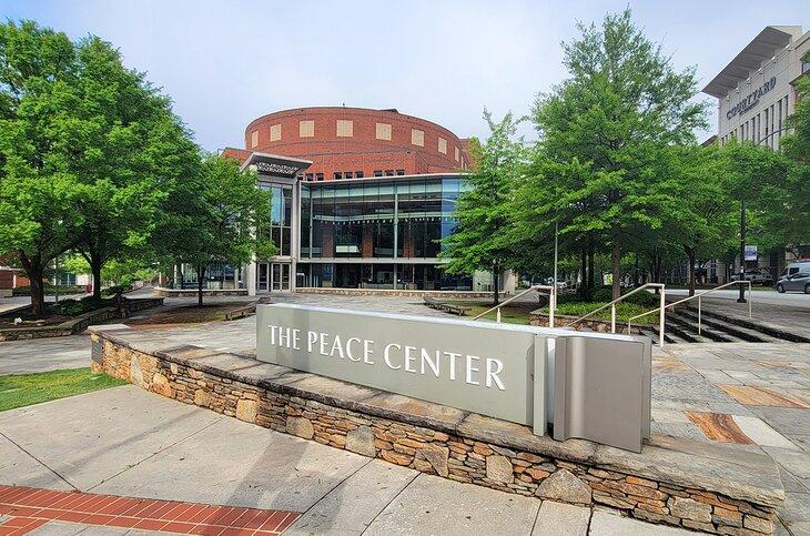 Le Peace Center dans le centre-ville de Greenville
