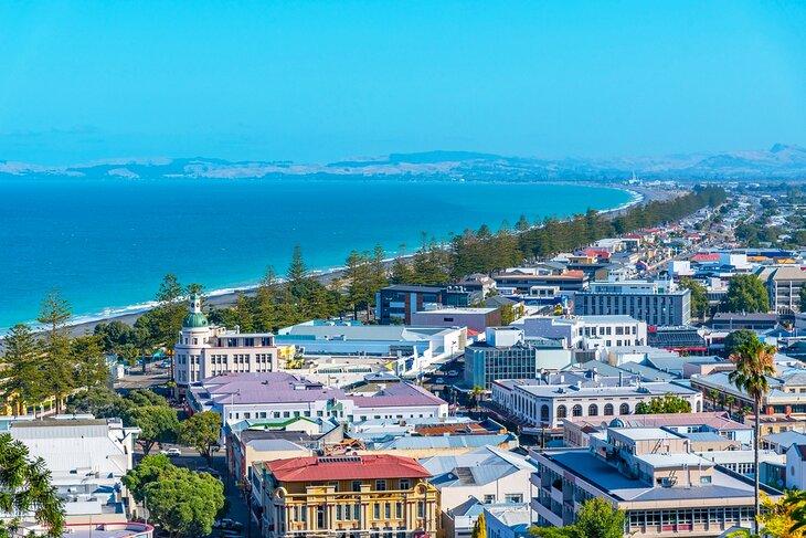 Vue sur Napier, Nouvelle-Zélande