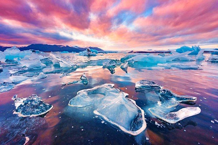Eisschollen in der Jokulsarlon-Gletscherlagune