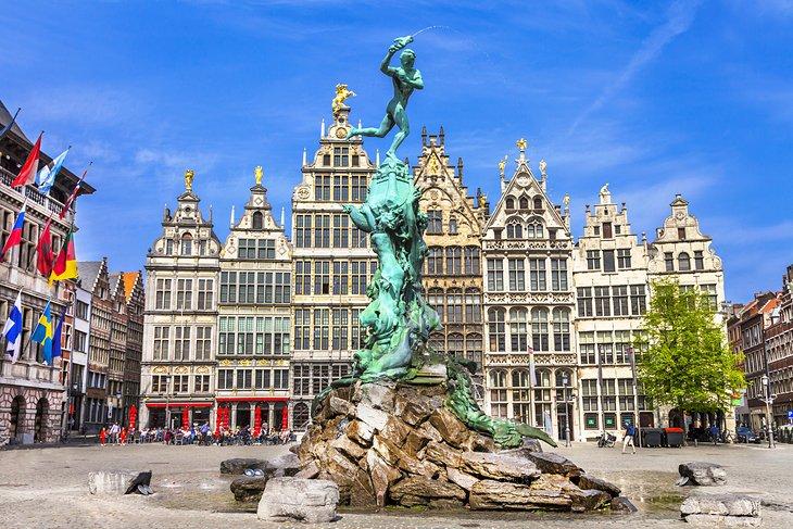 Grand-Place (Grote Markt) à Anvers, Belgique