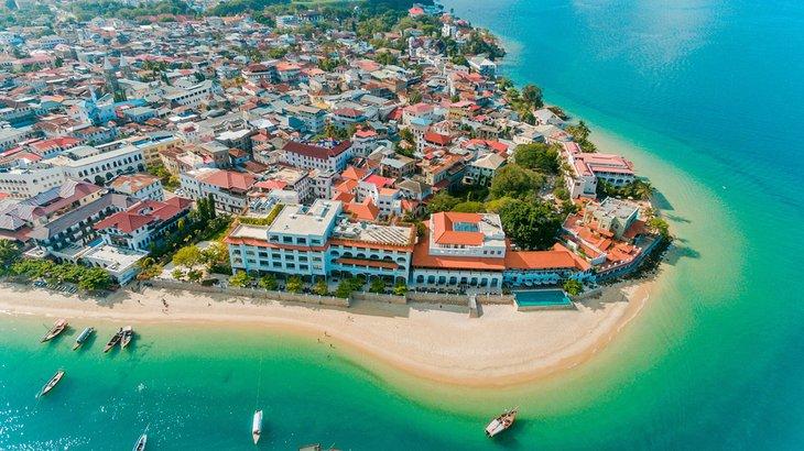 Vista aérea de Stone Town