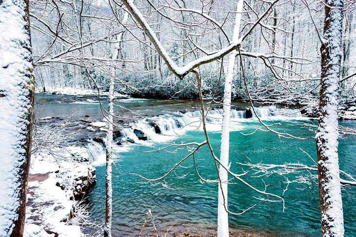 Cascadas de Whitaker en invierno