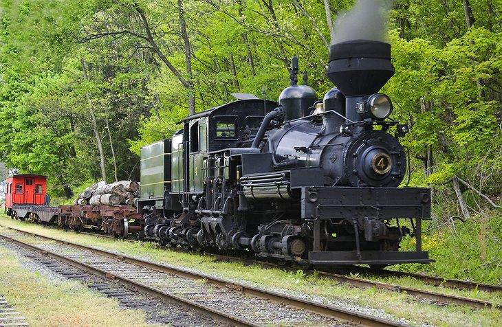 Locomotora de vapor en Virginia Occidental