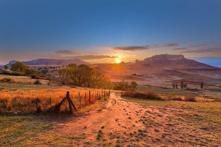 Lever de soleil dans l'État Libre