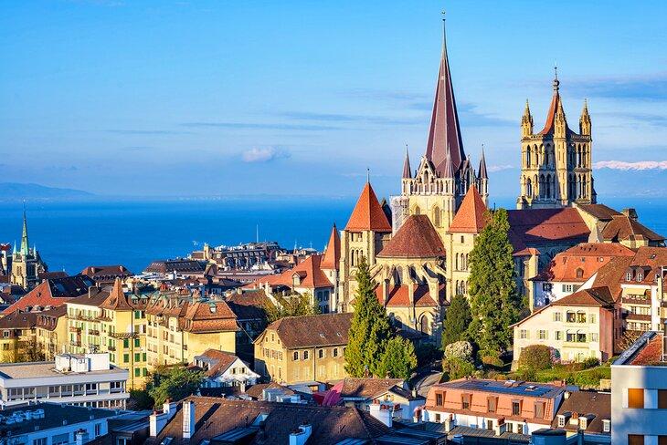 Vista de Lausana, Suiza
