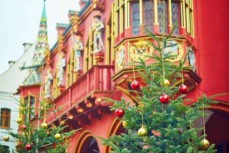 Decoraciones navideñas en Freiburg im Breisgau, Alemania