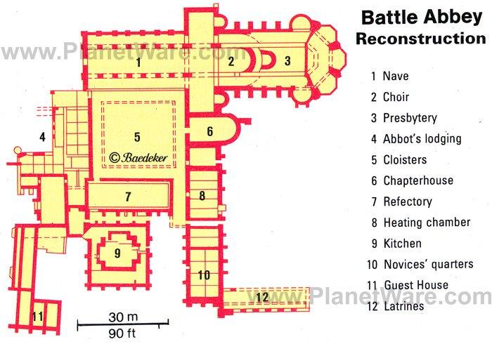 Batalla - Mapa de la Abadía de Batalla