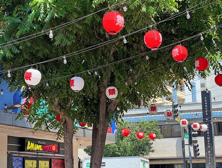 Linternas en Little Tokyo