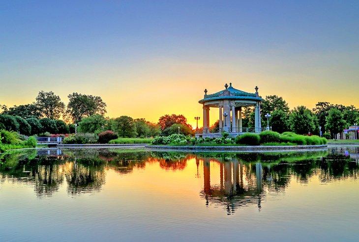 Forest Park al atardecer
