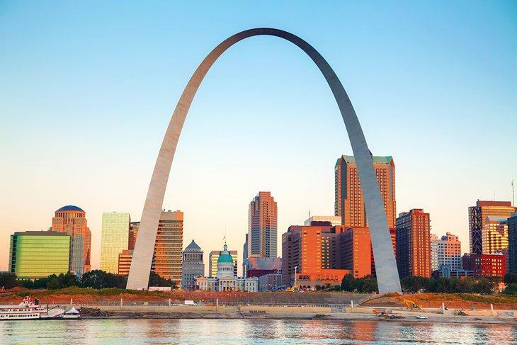 Gateway Arch y el centro de St. Louis