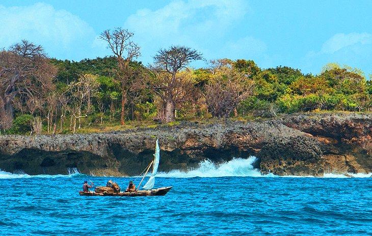 Pescadores de la isla Wasini