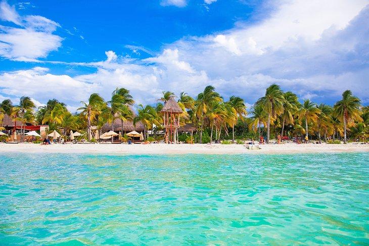 Plage de Playa Norte sur Isla Mujeres