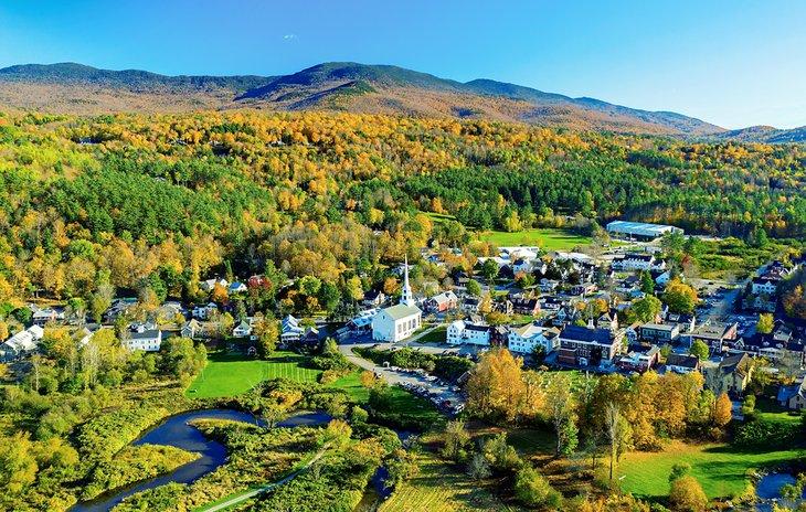 Couleurs d'automne à Stowe, Vermont