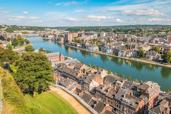 Luftaufnahme von Namur