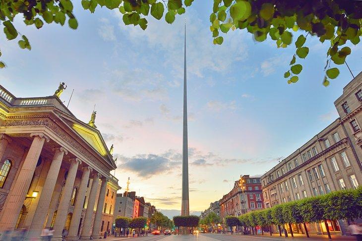 El Spire de Dublín en O'Connell Street