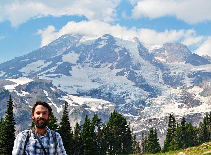 Autor Brad Lane im Mount Rainier Nationalpark