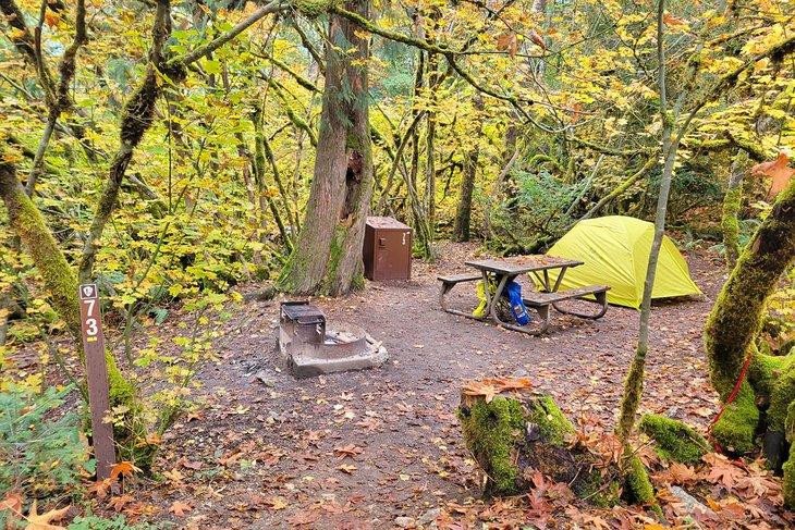 Campingplatz in Colonial Creek
