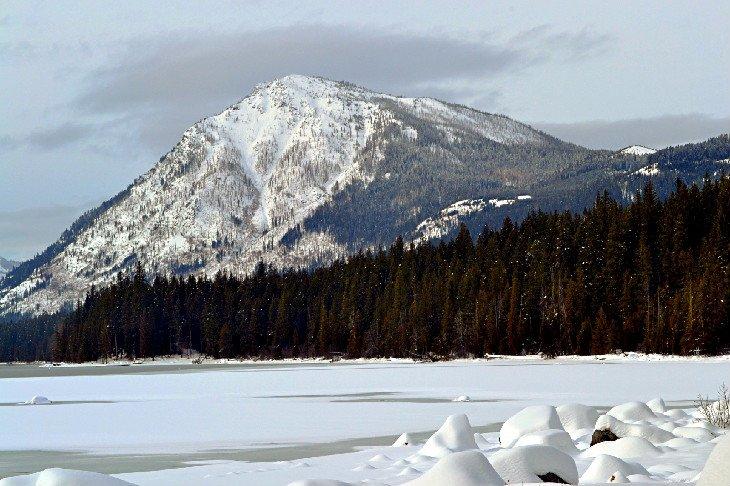 Lake Wenatchee State Park im Winter