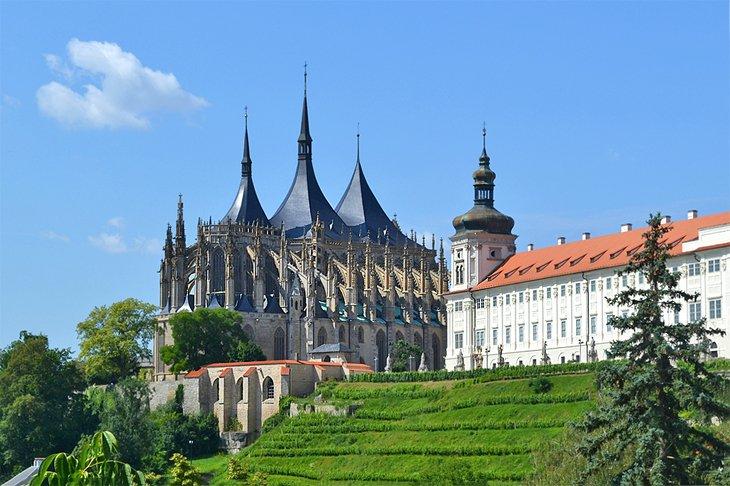 L'église Sainte-Barbe à Kutna Hora