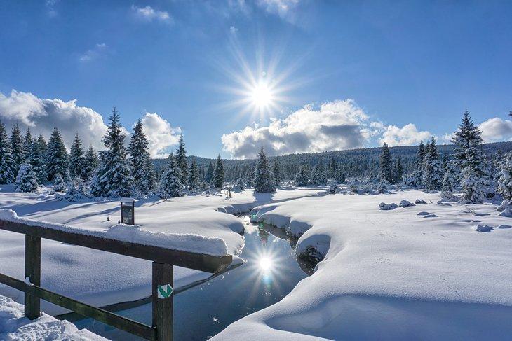 L'hiver dans les Monts Jizera