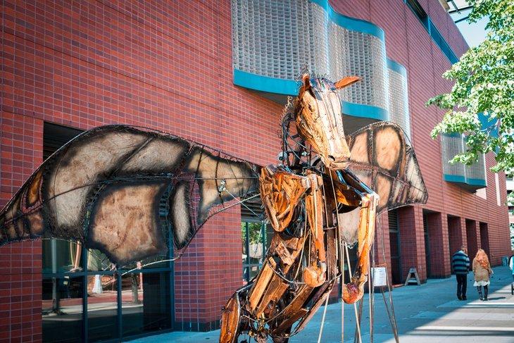 Escultura en Grand Rapids durante ArtPrize