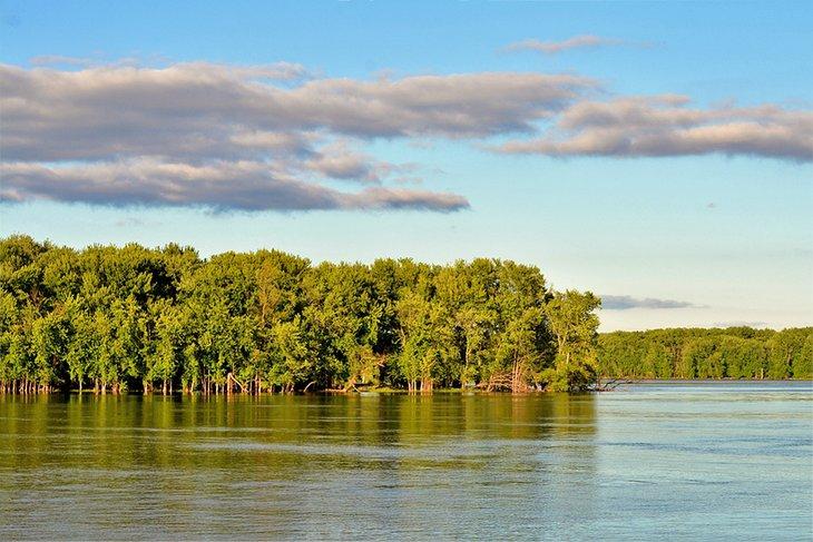 Vue de la rivière Mississippi depuis McGregor
