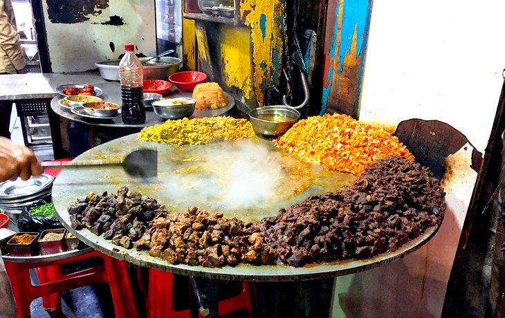 Vendeur de street food à Mumbai
