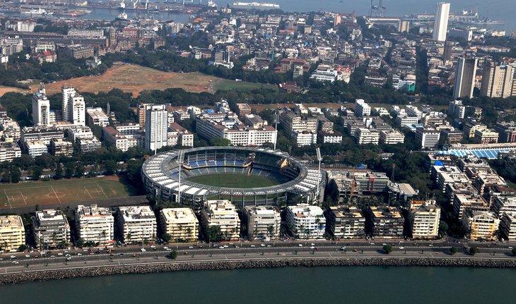 Vue aérienne du stade Wankhede
