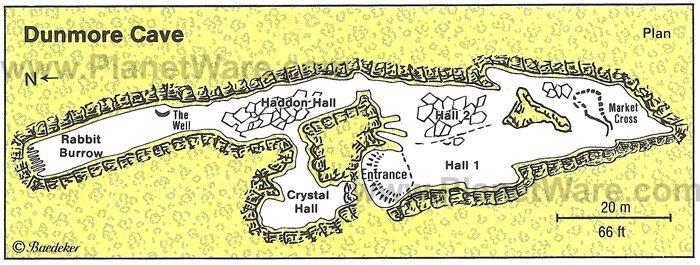 Cueva de Dunmore - Mapa