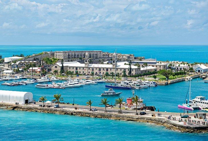 Vista aérea del Royal Navy Dockyard