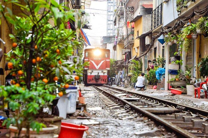 Calle del tren de Hanói