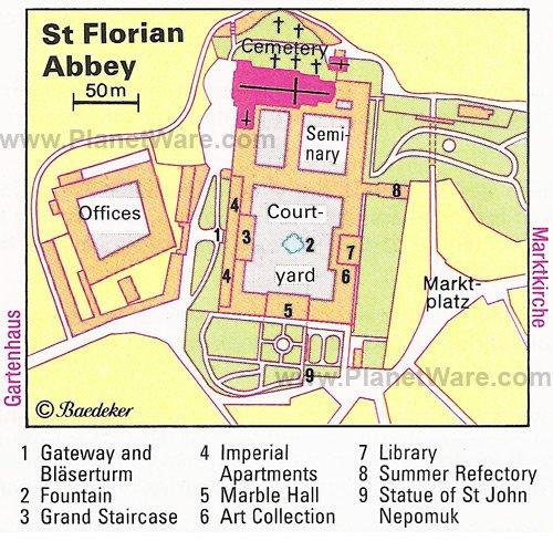 Plano de la Abadía de San Floro