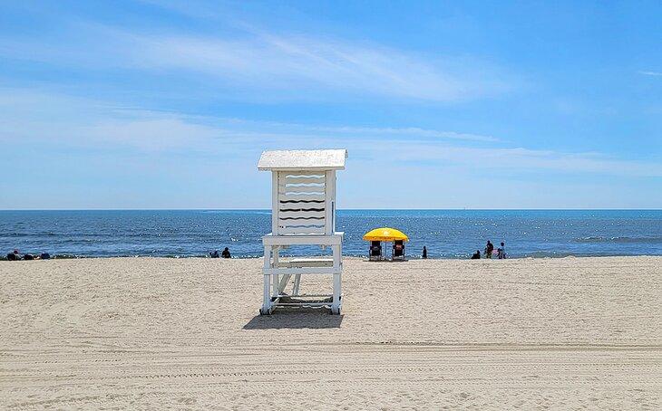 Un puesto de salvavidas en Carolina Beach