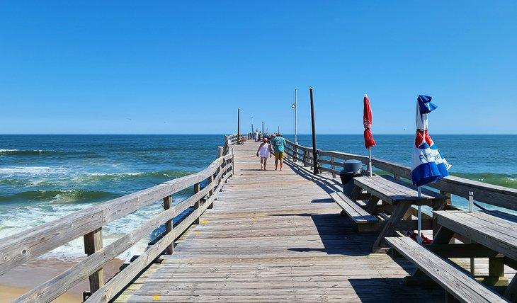 Muelle de Avon en un día soleado