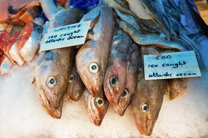 Poisson frais à vendre au Marché de Lait à Limerick