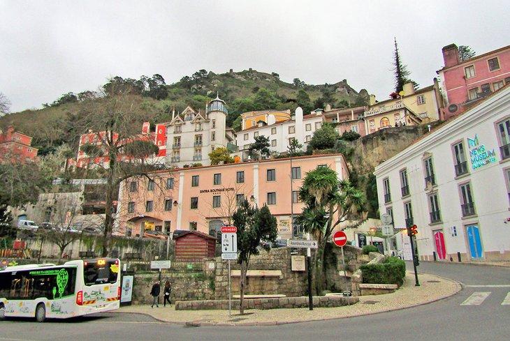 Fuera del Museo de Noticias en Sintra