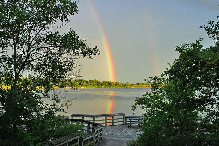 Arc-en-ciel au lac Big Creek