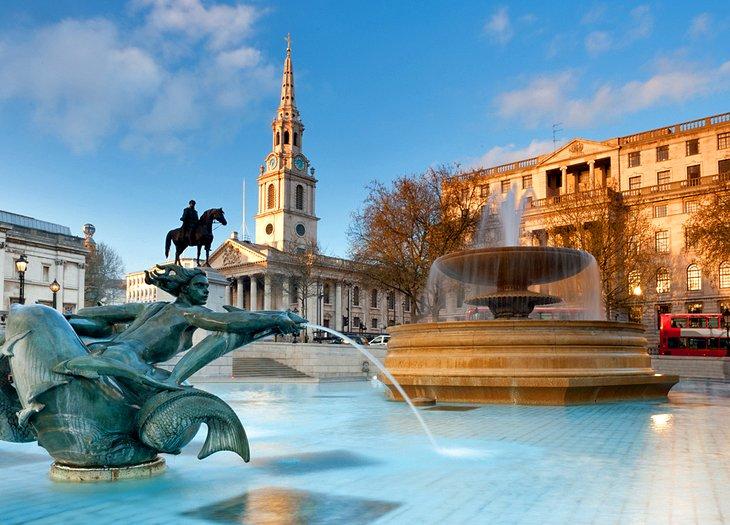 Piccadilly Circus y Trafalgar Square